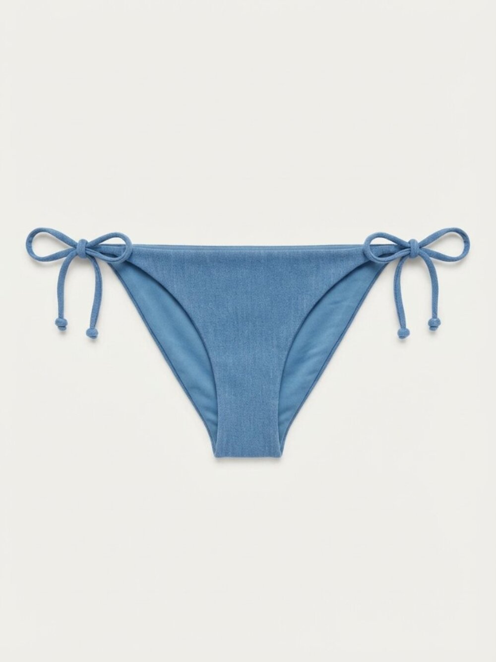 New! Onia Blue Kate Terry Side-Tie Bikini Bottom Size Small 34751